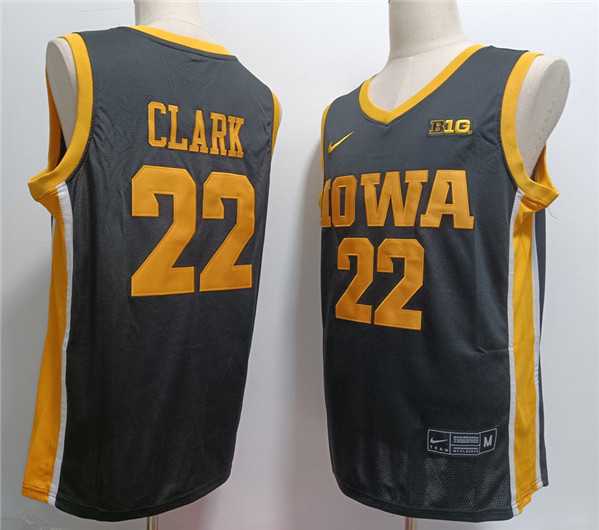 Men%27s Iowa Hawkeyes #22 Caitlin Clark Black Stitched Jersey